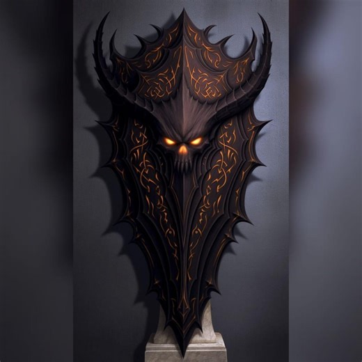 Detailed Gladiator Shield 3D STL Files - Wearable Design (digital Download) - Etsy