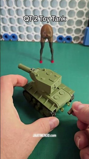 3d-printable shooting toy tank! #3dprinting #toys #tank #warthunder