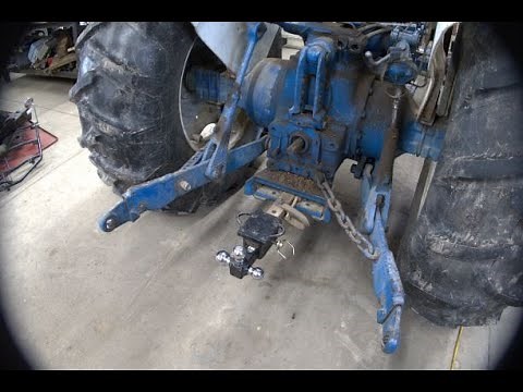 How to Install Ball Hitch on Tractor Drawbar without Tools #4