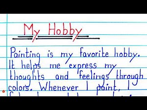 My Hobby Is Painting | My Hobby Essay in English | 10 Lines Essay | Essay Writing