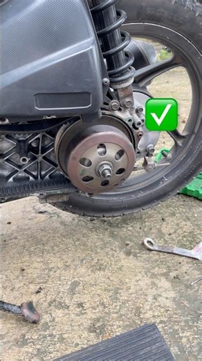 how to properly install the rear pulley and fan belt on honda beat fi