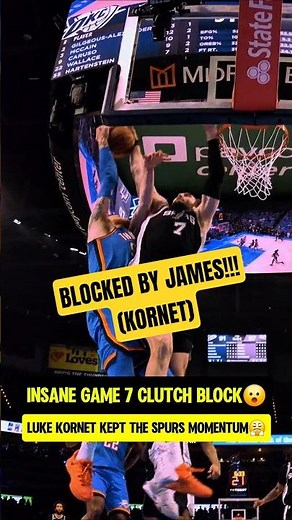 Spurs had a BLOCKED BY JAMES moment😮