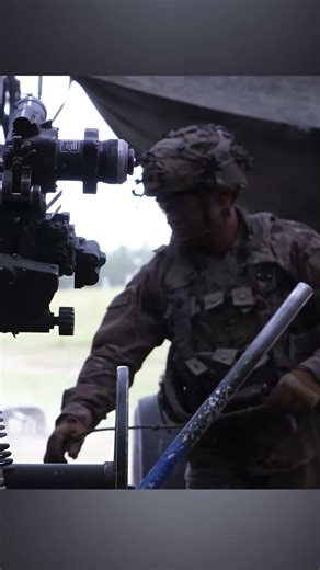 Howitzer Action: Super-Intense Military Training #shorts #military