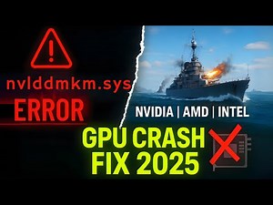 Fix “nvlddmkm.sys” GPU Crash in Any Game | Works for NVIDIA, AMD & Intel (2025 Ultimate Fix)