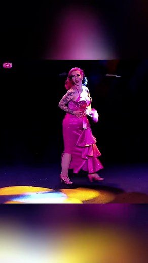 Rosie Bones: A Vibrant Pink Burlesque Performance