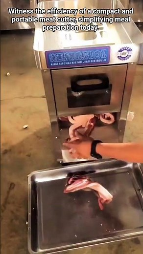 Portable Smart Meat Cutter in Action.