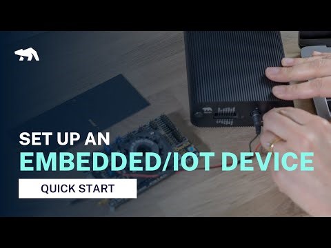 Set up an embedded system or IoT device for power measurements