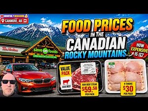Food Prices in the Canadian Rocky Mountains | Canmore Grocery Tour 🥩😲 #tour #rockymountains #travel