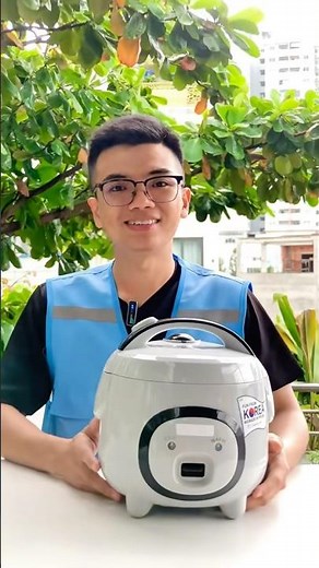 Nồi cơm điện mini Korea dung tích 1L phù hợp cho gia đình 1-2 người ăn #noicomdien