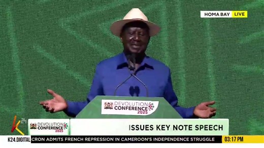 Devolution Conference 2025 Raila Odinga: The Judiciary is also not blameless; some may prefer bribing a judge so that the criminal can avoid being arrested. Corruption is affecting the judiciary, also. #K24Update | K24 TV