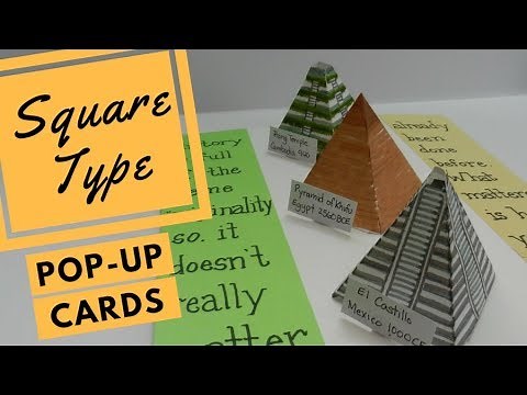 Pop-Up Cards Tutorial - The Pyramid Shape