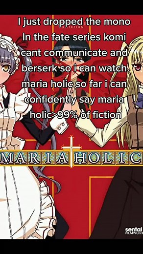 Im being serious about dropping them to watch maria holic btw💀 #mariaholic
