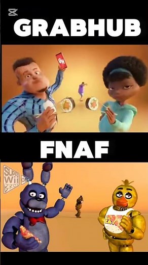 Grabhub commercial vs fnaf #fnaf #dance #grubhub #subscribe #like #comment #viral