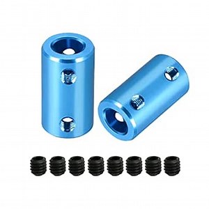 Aopin 4mm to 7mm Rigid Couplings Set Screw Shaft Stepper Motor, Length 25mm / 1" Motor Coupler Connector Rigid with Screw for 3D Printer, RC Robot, Car Model Shaft, CNC Machine, DIY Encoder 2 Pcs