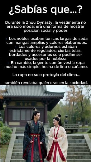 Así se vestían en la Dinastía Zhou 👘 La moda de la antigua China