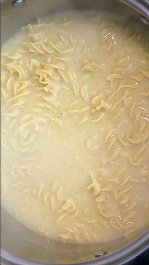 Homemade Cafeteria Noodles | Chicken Flavored Creamy Noodles | The Southern Mountain Kitchen #shorts