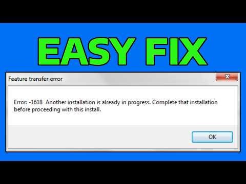 How To Fix Another Installation Is Already In Progress Error 1618 in Windows