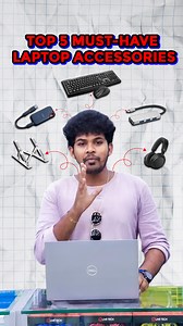 💻Top 5 Must-Have Accessories for Every Laptop User!⚡ Tired of struggling with multitasking on your laptop? 😫 These Top 5 Laptop Accessories will totally change your setup! 💪 ✅ Laptop Stand – Say goodbye to neck pain & overheating 🔥 ✅ Mouse & Keyboard – For smooth multitasking 🎯 ✅ USB-C Hub – Connect all your devices easily 🔌 ✅ External SSD – Boost performance & store more 🚀 ✅ Noise Cancelling Headphones – Stay focused, block distractions 🎧 Upgrade your productivity setup today! 🧠💼 👉 V