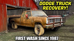 1975 Dodge Truck Recovered and Cleaned After 37 Years