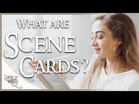 What are Scene cards and how do you use them in your writing?
