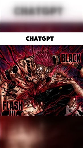 Which AI Colored Black Flash The Best? ⚫⚡ | Sukuna vs Yuji AI Challenge #shorts
