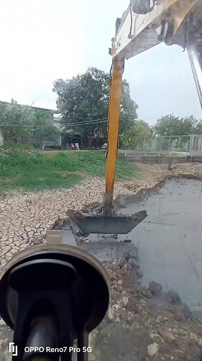 Excavator Operations at Construction Site