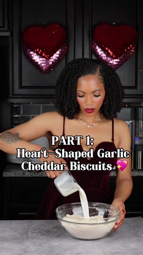 Heart-Shaped Garlic Cheddar Biscuits Recipe