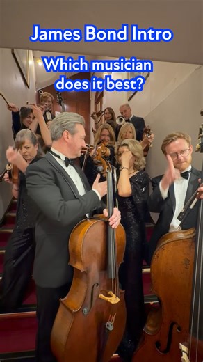 Who's got the part as the next James Bond? Let us know which musician won! 🕵️🏆 Our players were dressed to impress for the Music of Bond at the Royal Albert Hall last November. Discover our upcoming concerts there at rpo.co.uk/royalalberthall and join us next time. | Royal Philharmonic Orchestra