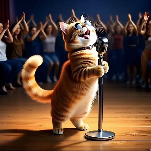 funny cat singing #ai #cat #cute #funny #ledzeppelin #rock