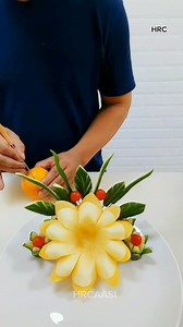 Beautiful carved fruit decoration idea | Hans Rabaya Caasi
