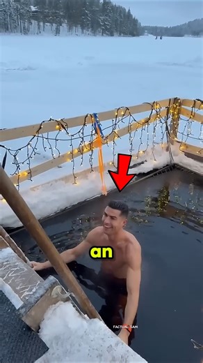 Why Ronaldo Takes Ice Baths BEFORE Matches ? 😱/#ytshorts #ronaldo #football #soccer #shorts #icebath