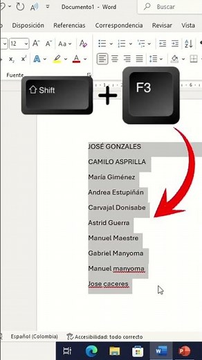 Cómo pasar de minúscula a mayúscula en Word Asís e fácil