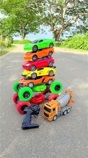 Four-Wheel New Rc 7th Cars & Six Wheel Mixer Truck Ke Test 🤔😲 #truck