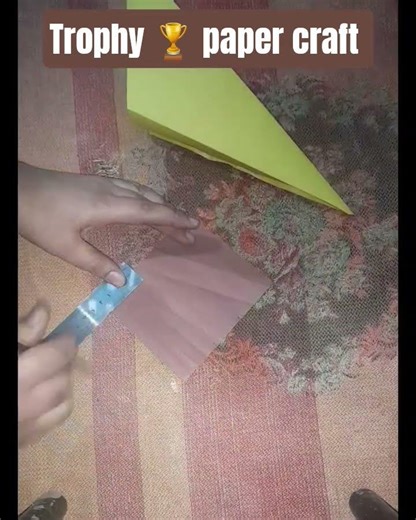 how to make a easy paper craft trophy 🏆 # youtube short plz # subscribers guys