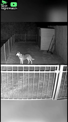 How did that thing slip through the fence like it wasn’t even there…? 😨#CCTV #SCP #Viral #Creepy