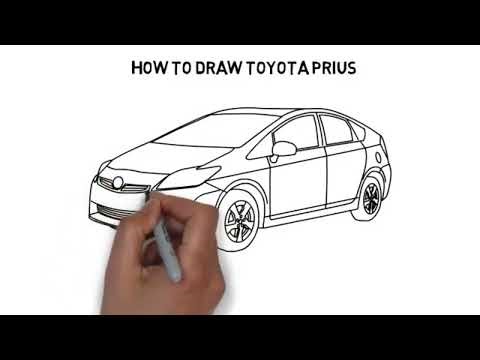 How to draw Toyota Prius | #drawing #howtodraw #art