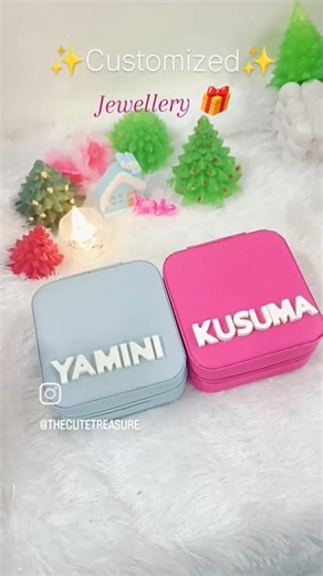 Customised Jewellery Box #thecutetreasure #customised #customisedgifts #accessories #jewellery
