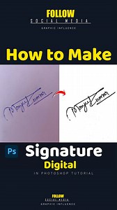9.9K views · 14 reactions | How to Make Digital Signature In Photoshop ? . . . #madewithphotoshop #photoshoptutorial . . . Hashtags . #photoshop #photoshopdesign #photoshoptricks #photoshop2023 #photoshopartist #photoshopskills #adobe #adobeillustrator #graphicdesign #artist #designinspiration #designer #tutorialvideo #tutorial #creative #tipsandtricks #photography #editingskills | RG Graphic | Facebook