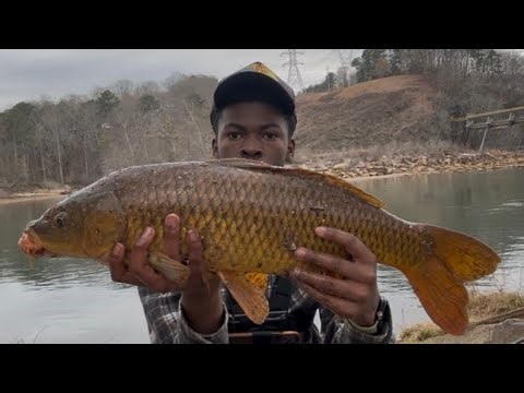 My First Carp Ever! Chattahoochee River Fishing in Atlanta