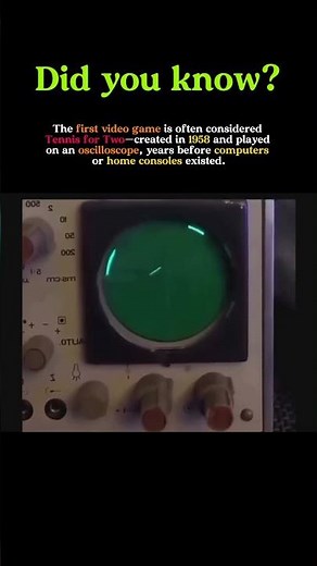 The First Video Game Existed Before Computers 🤯 | Tennis for Two (1958)