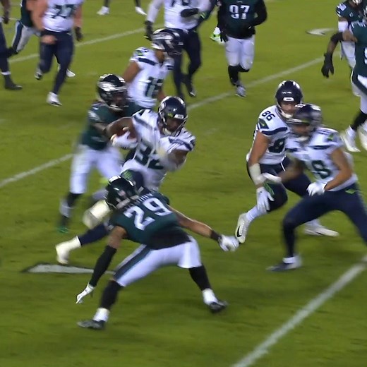 Chris Carson goes BeastMode 😤 📺: #SEAvsPHI on ESPN 📱: NFL app // Yahoo Sports app: https://bit.ly/36m7iHS | NFL