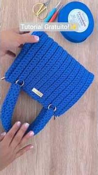 Prepara Tu Trapillo + Aguja y tejamos juntas esté bello Bolso! 🕒👇