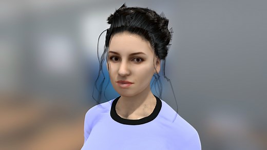 Realistic woman walking (animated) - Download Free 3D model by Jungle Jim (@jungle_jim)