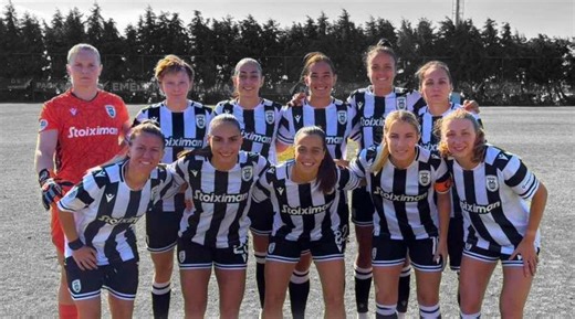 Γυναικείο ποδόσφαιρο: Διπλό» στον Βόλο και  9 για τον αήττητο ΠΑΟΚ