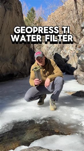 Rob Benson | Purifying and heating water in the outdoors with premium titanium gear from Grayl. I put the GEOPRESS Ti Water Filter Purifier Covert... | Instagram