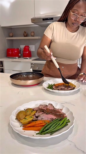 Sunday Lunch - Roasted Boneless Leg of Lamb with Potatoes #cooking #foodie #lamb #homemade #roast