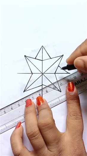 Easy 3d star Drawing ⭐ | Simple Star Design #shorts#drawing #art #reels