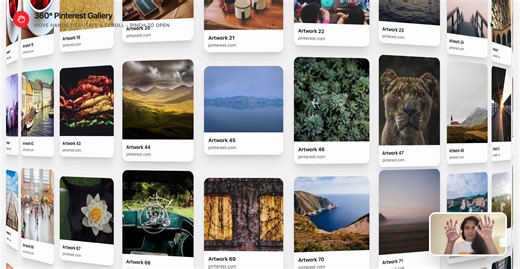 Gesture based - Pinterest UI