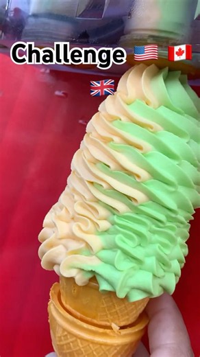 Creamy Cone Treat 🤍🍦 #icecream #food