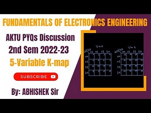 K-Map (SOP) | Fundamentals of Electronics Engineering (2nd Sem 2022-23) | AKTU B.Tech First Year